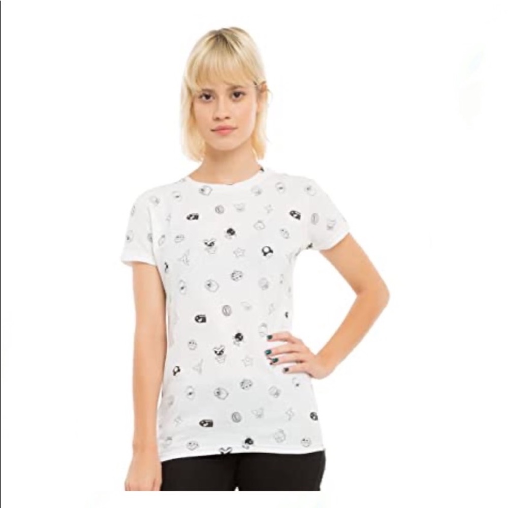 Mario Kart Icons Girls T-Shirt (Size Large)